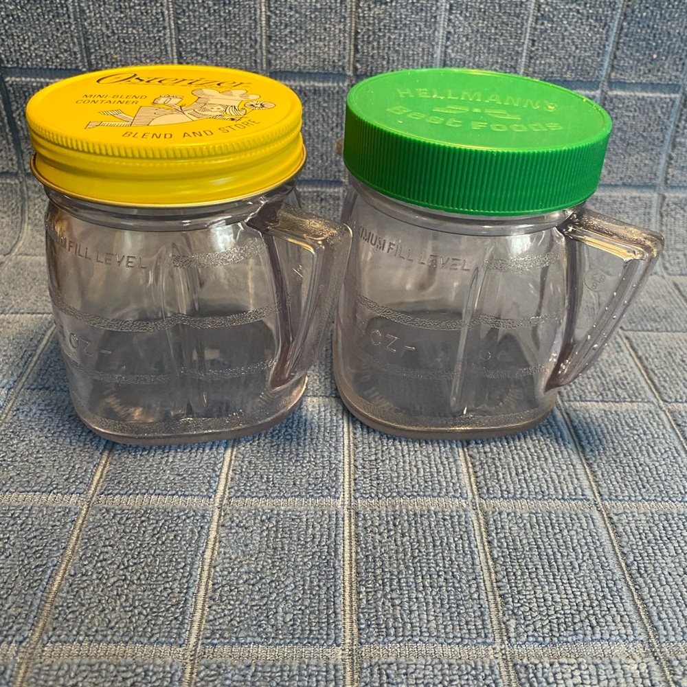 Osterizer blend and store containers. 8 ounce